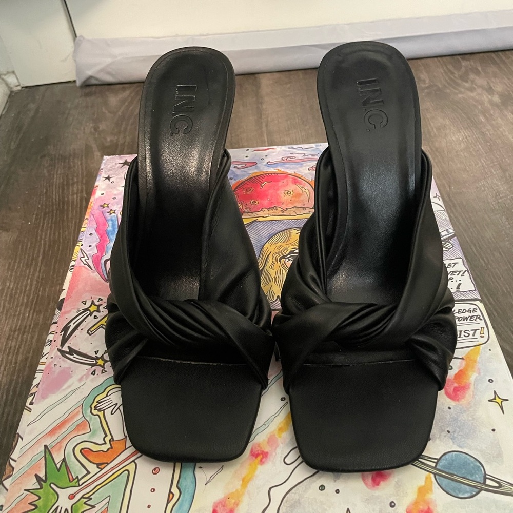 INC International Concepts Women's Black Mules